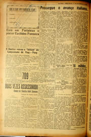 Página do jornal Unitário de setembro de 1940
