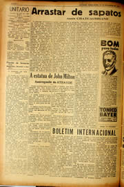 Página do jornal Unitário de setembro de 1940