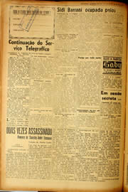 Página do jornal Unitário de setembro de 1940