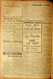 Página do jornal Unitário de setembro de 1940