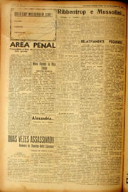 Página do jornal Unitário de setembro de 1940