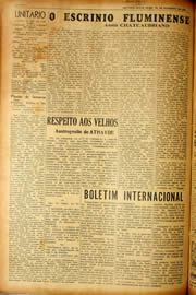 Página do jornal Unitário de setembro de 1940