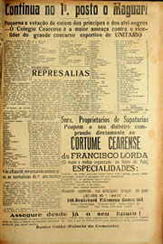 Página do jornal Unitário de setembro de 1940