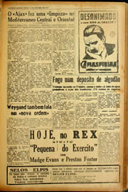 Página do jornal Unitário de outubro de 1940