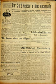 Página do jornal Unitário de outubro de 1940