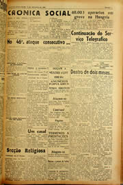 Página do jornal Unitário de outubro de 1940