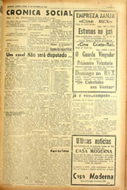 Página do jornal Unitário de outubro de 1940