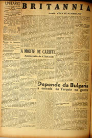 Página do jornal Unitário de novembro de 1940