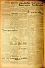Página do jornal Unitário de novembro de 1940