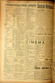 Página do jornal Unitário de novembro de 1940