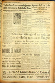 Página do jornal Unitário de novembro de 1940