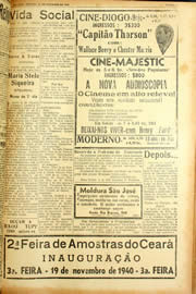 Página do jornal Unitário de novembro de 1940