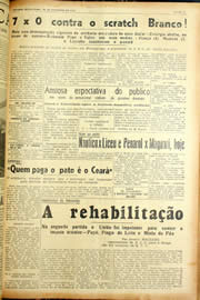 Página do jornal Unitário de novembro de 1940