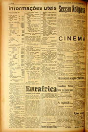 Página do jornal Unitário de novembro de 1940
