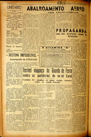 Página do jornal Unitário de novembro de 1940