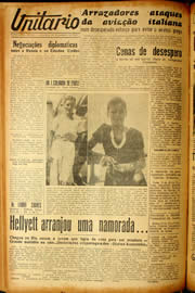 Página do jornal Unitário de novembro de 1940