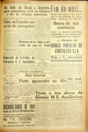 Página do jornal Unitário de novembro de 1940