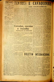 Página do jornal Unitário de dezembro de 1940