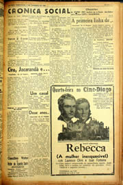 Página do jornal Unitário de dezembro de 1940