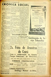 Página do jornal Unitário de dezembro de 1940