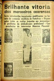 Página do jornal Unitário de dezembro de 1940