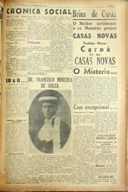 Página do jornal Unitário de dezembro de 1940