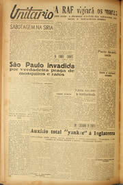 Página do jornal Unitário de dezembro de 1940