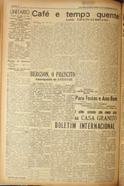 Página do jornal Unitário de dezembro de 1940