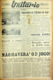 Página do jornal Unitário de dezembro de 1940