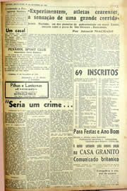 Página do jornal Unitário de dezembro de 1940