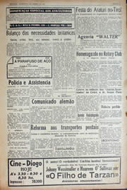 Página do jornal Unitário de janeiro de 1941
