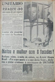 Página do jornal Unitário de janeiro de 1941