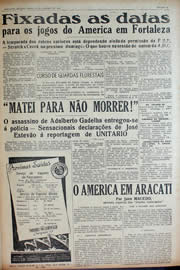 Página do jornal Unitário de janeiro de 1941
