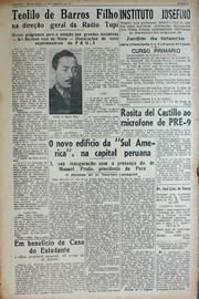 Página do jornal Unitário de janeiro de 1941