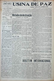 Página do jornal Unitário de janeiro de 1941