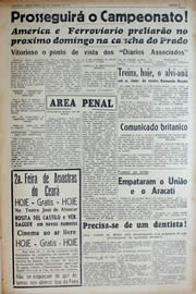 Página do jornal Unitário de janeiro de 1941