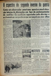 Página do jornal Unitário de janeiro de 1941