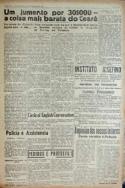 Página do jornal Unitário de janeiro de 1941