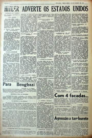 Página do jornal Unitário de janeiro de 1941