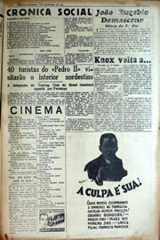 Página do jornal Unitário de fevereiro de 1941