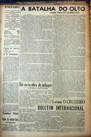 Página do jornal Unitário de fevereiro de 1941