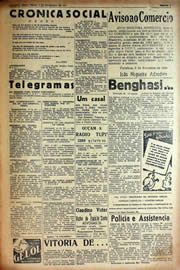 Página do jornal Unitário de fevereiro de 1941