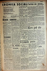 Página do jornal Unitário de fevereiro de 1941