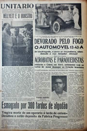 Página do jornal Unitário de fevereiro de 1941