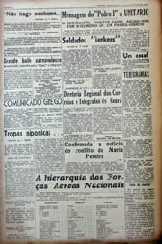Página do jornal Unitário de fevereiro de 1941