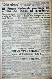 Página do jornal Unitário de fevereiro de 1941