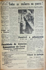 Página do jornal Unitário de fevereiro de 1941