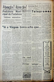 Página do jornal Unitário de março de 1941
