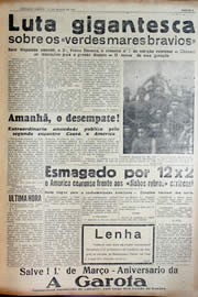 Página do jornal Unitário de março de 1941