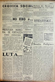Página do jornal Unitário de março de 1941